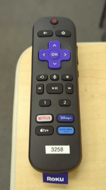 Roku TV remote (please do not remove from room 3258)